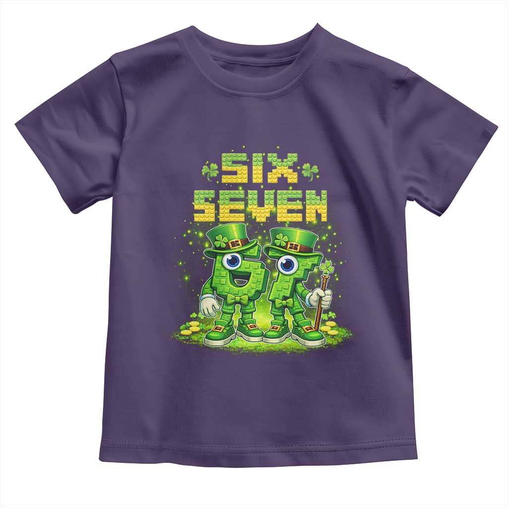 Funny Irish St Patricks Day 67 Toddler T Shirt Six Seven Brainrot Italian Gaming 6 7 Meme Gen Alpha Slang