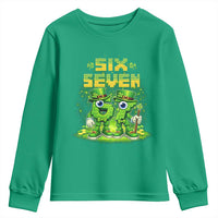 Funny Irish St Patricks Day 67 Youth Sweatshirt Six Seven Brainrot Italian Gaming 6 7 Meme Gen Alpha Slang