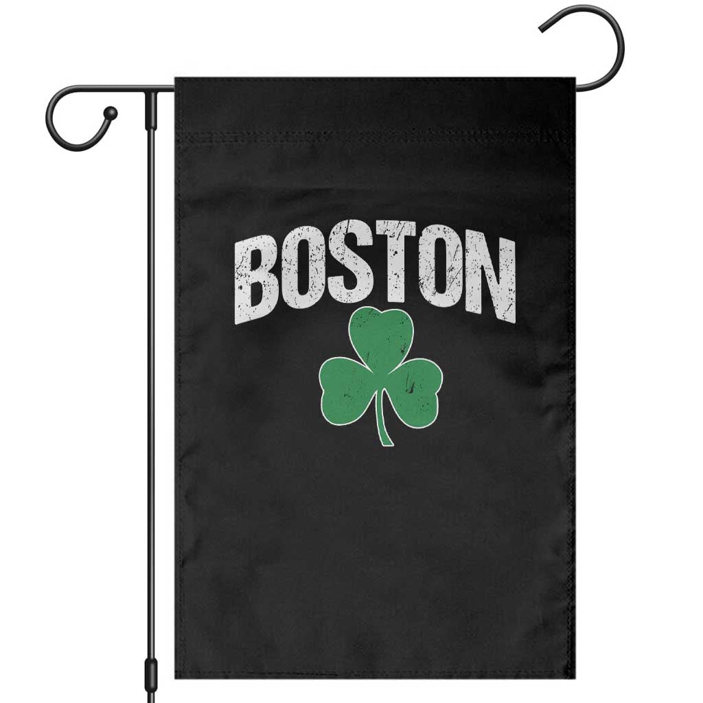 Boston Garden Flag St Patricks Day Irish Green Shamrock Massachusetts