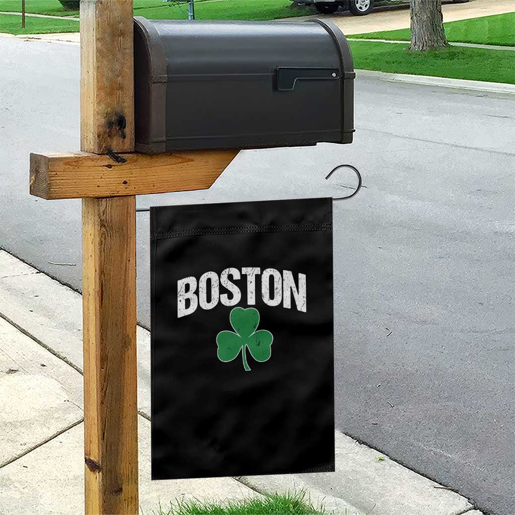 Boston Garden Flag St Patricks Day Irish Green Shamrock Massachusetts