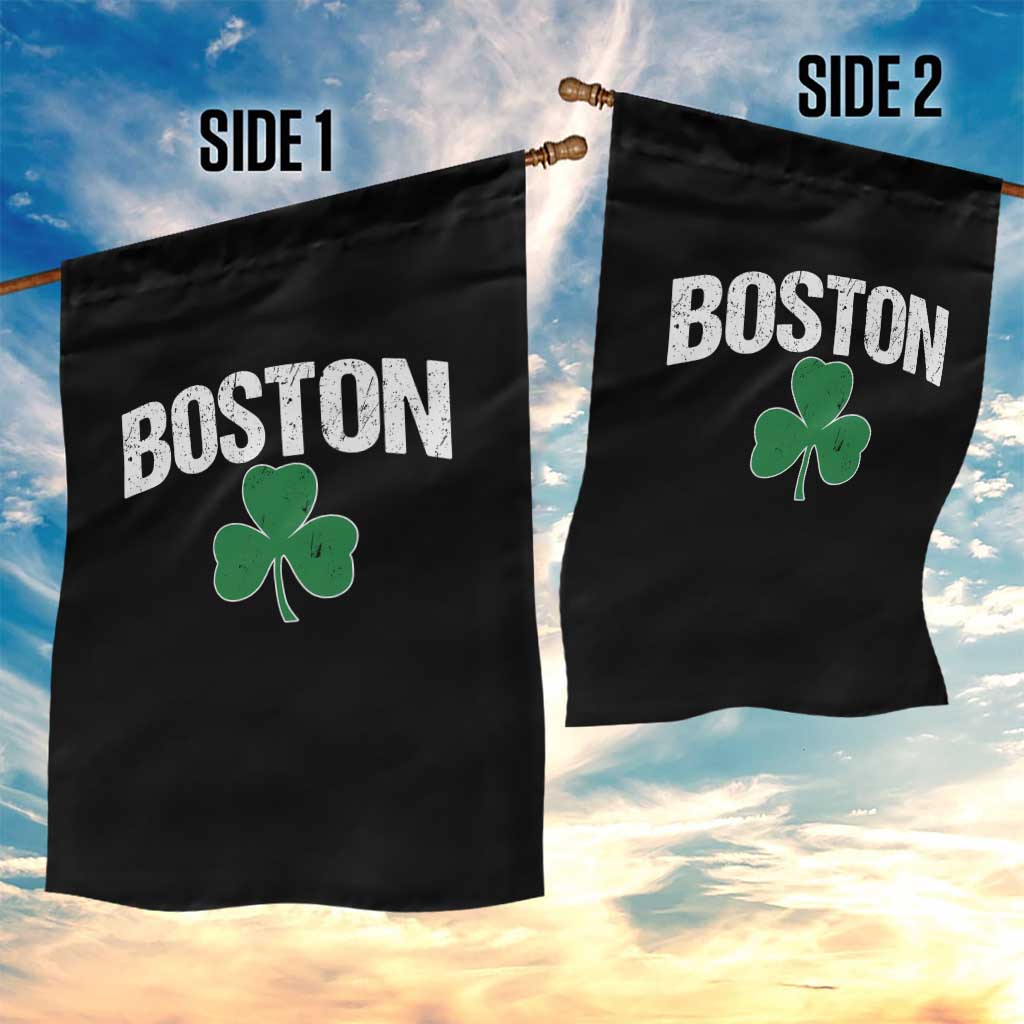 Boston Garden Flag St Patricks Day Irish Green Shamrock Massachusetts