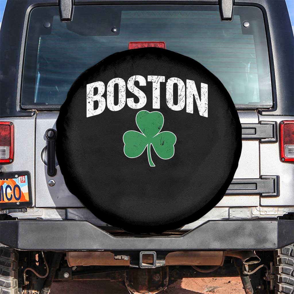 Boston Spare Tire Cover St Patricks Day Irish Green Shamrock Massachusetts