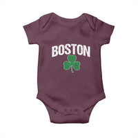 Boston Baby Onesie St Patricks Day Irish Green Shamrock Massachusetts