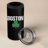 Boston 4 in 1 Can Cooler Tumbler St Patricks Day Irish Green Shamrock Massachusetts