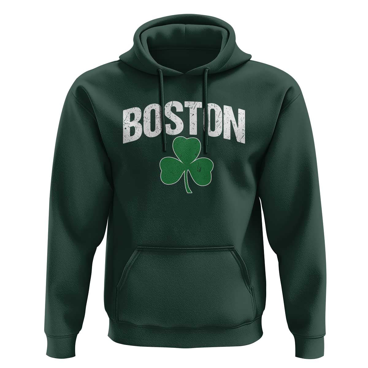 Boston Hoodie St Patricks Day Irish Green Shamrock Massachusetts