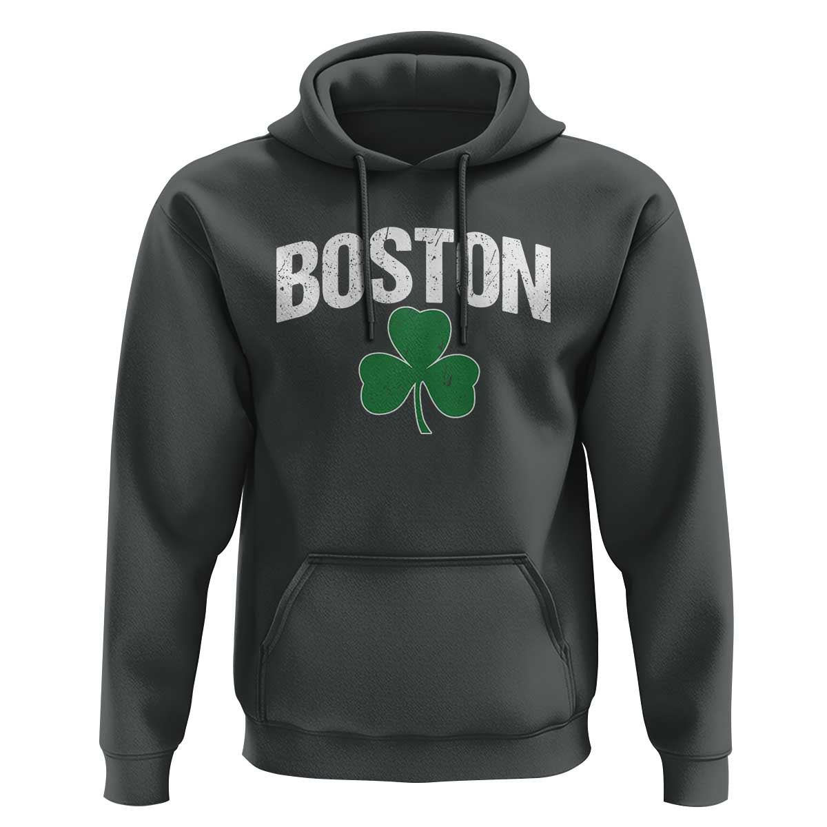 Boston Hoodie St Patricks Day Irish Green Shamrock Massachusetts