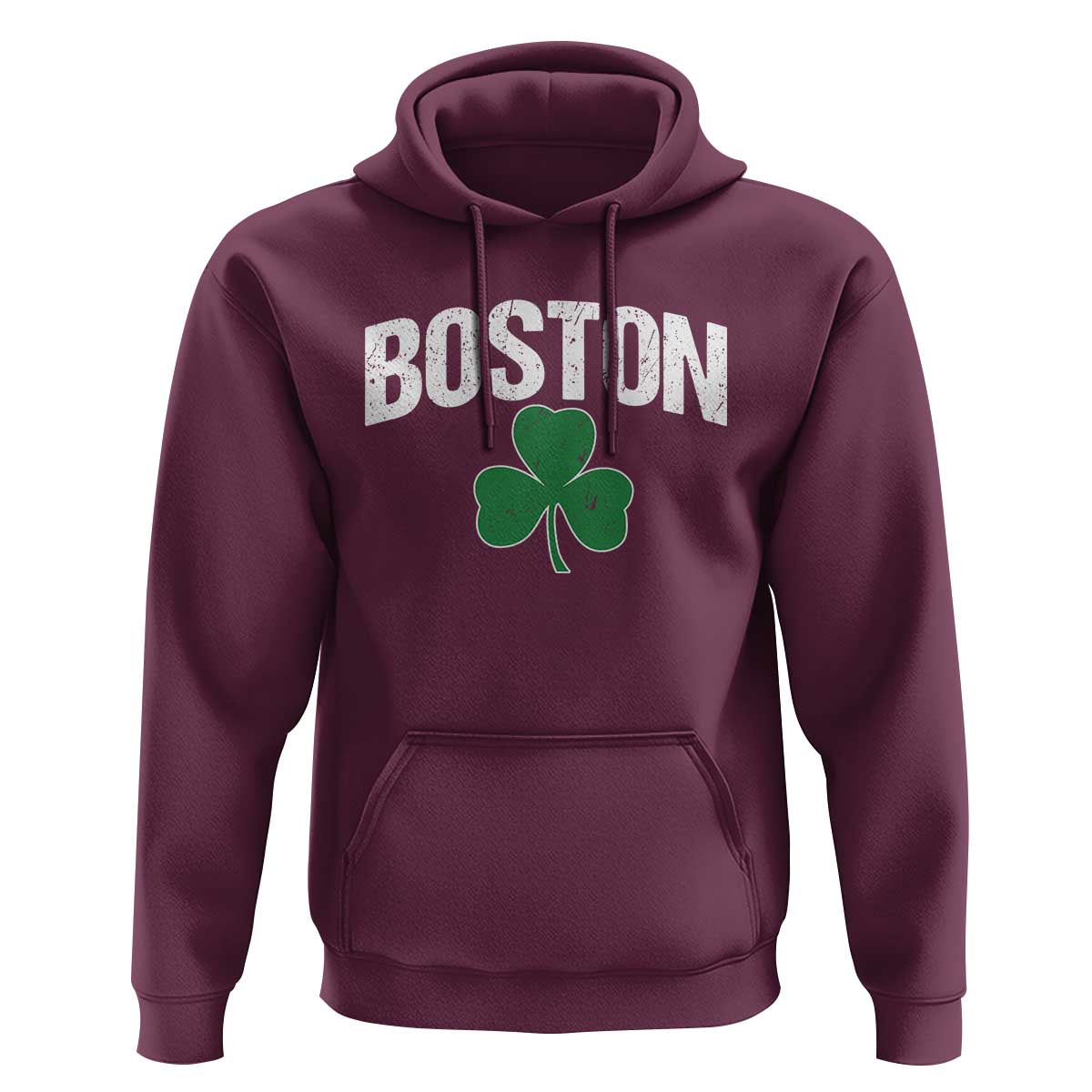 Boston Hoodie St Patricks Day Irish Green Shamrock Massachusetts