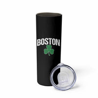 Boston Skinny Tumbler St Patricks Day Irish Green Shamrock Massachusetts