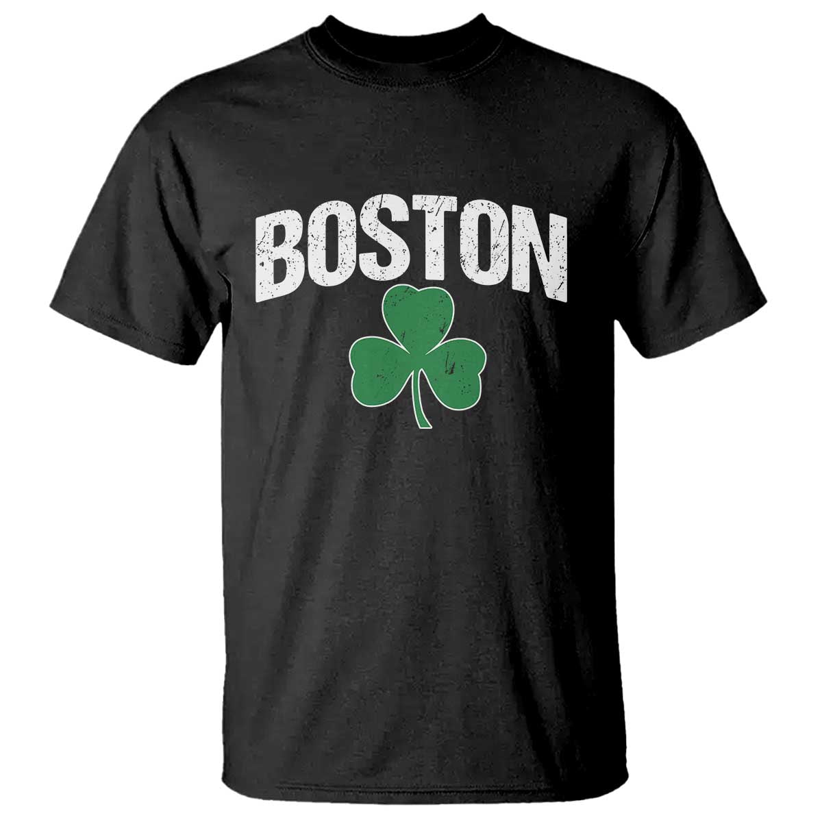 Boston T Shirt St Patricks Day Irish Green Shamrock Massachusetts