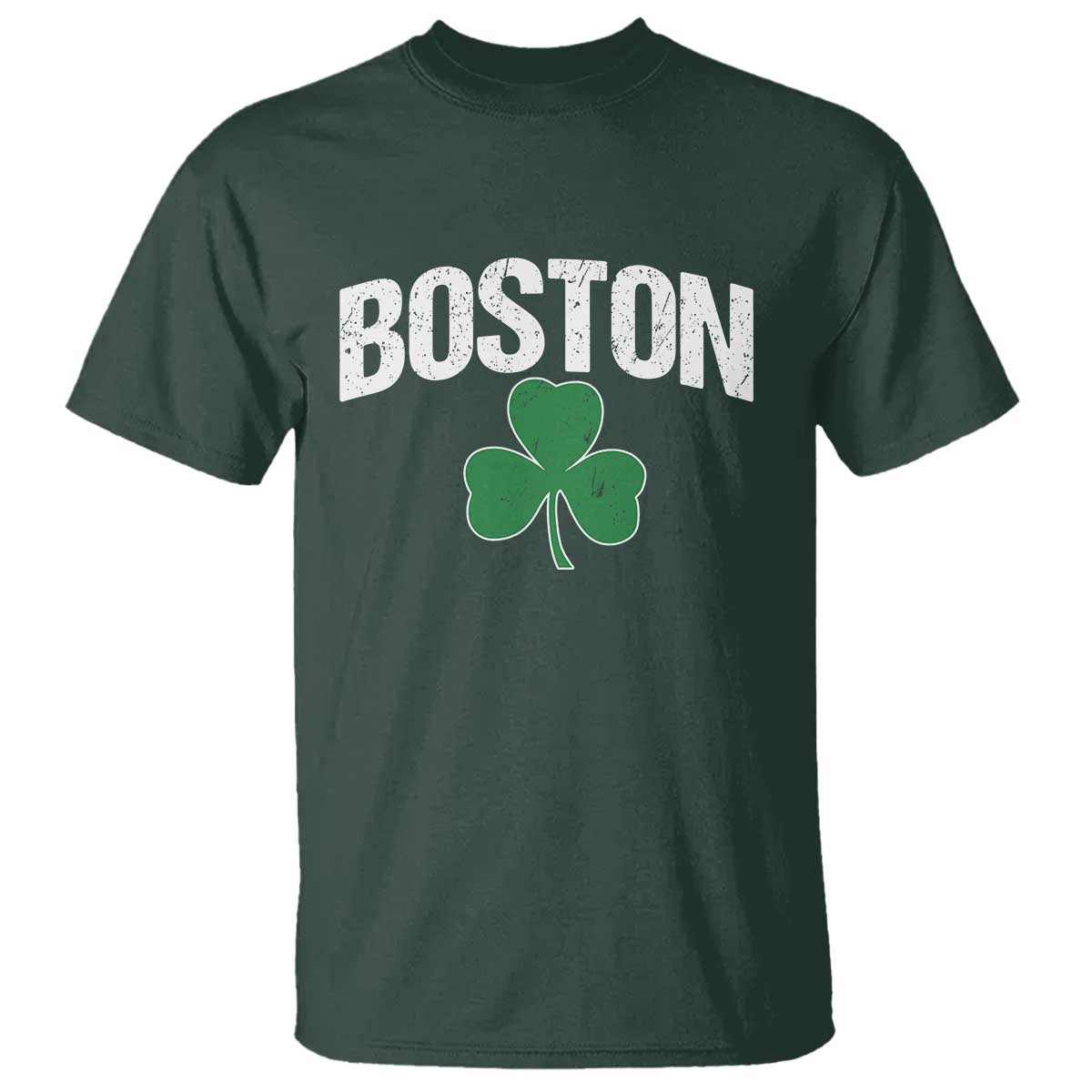 Boston T Shirt St Patricks Day Irish Green Shamrock Massachusetts