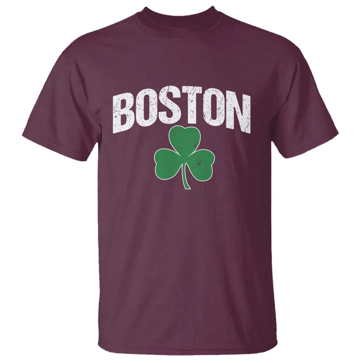 Boston T Shirt St Patricks Day Irish Green Shamrock Massachusetts