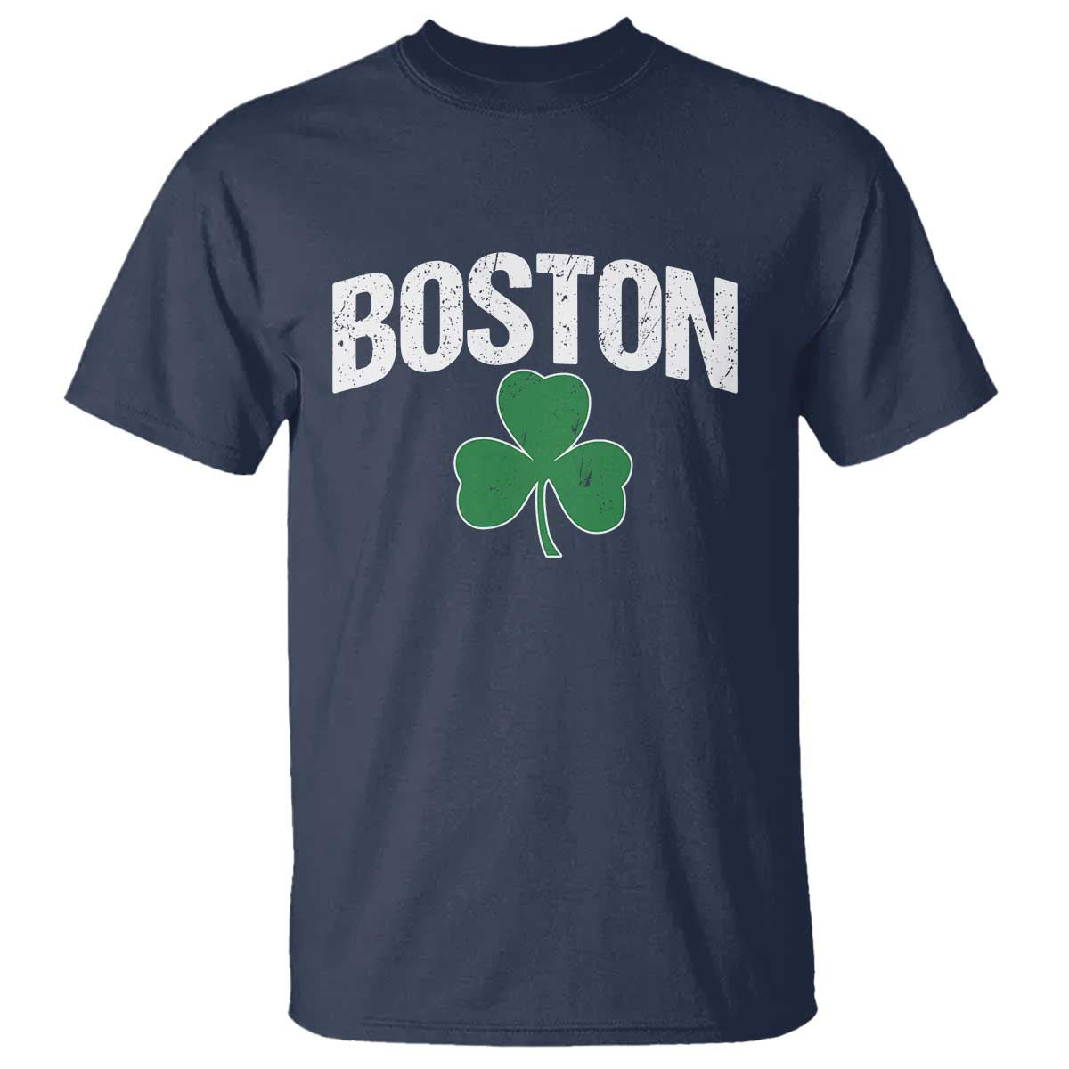 Boston T Shirt St Patricks Day Irish Green Shamrock Massachusetts