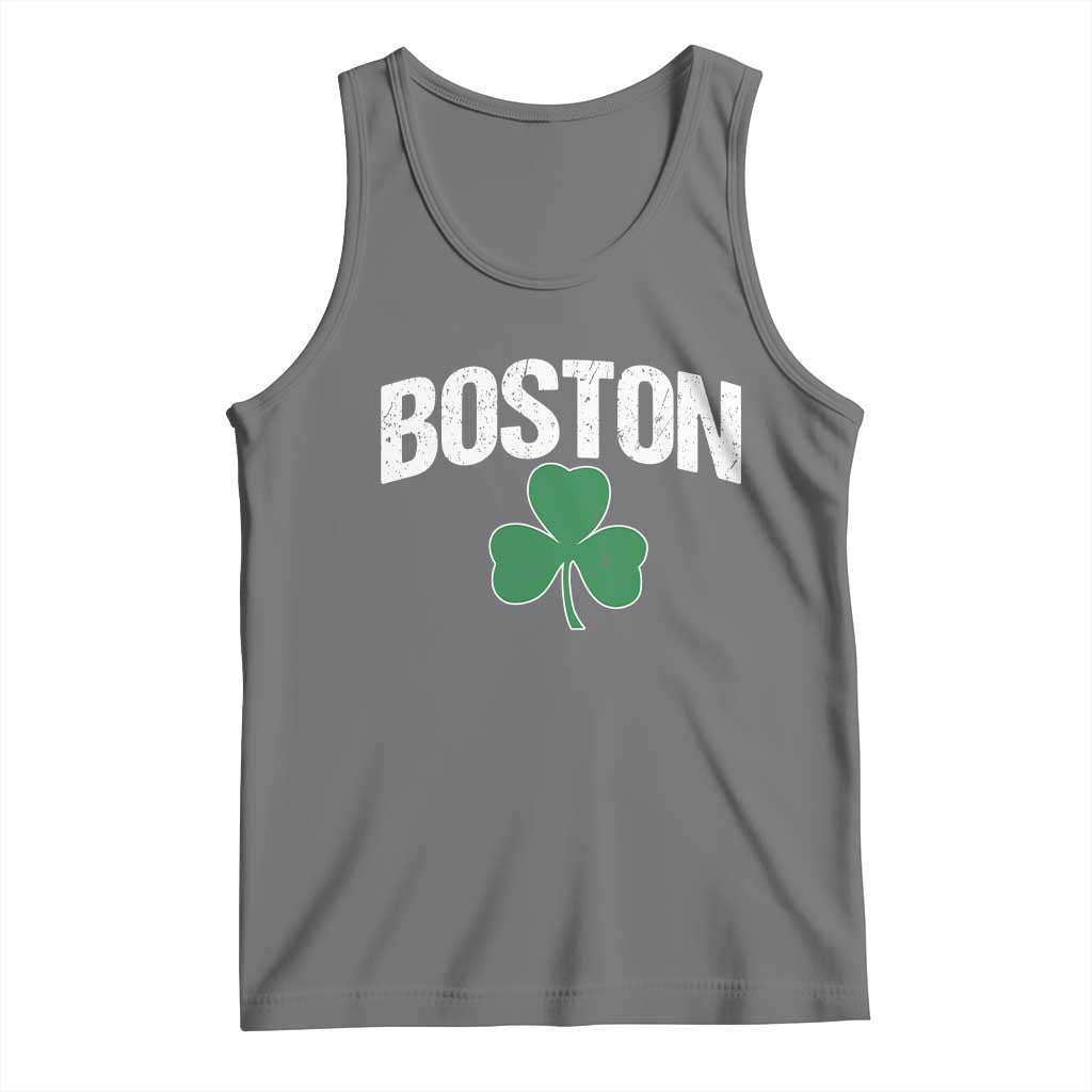 Boston Tank Top St Patricks Day Irish Green Shamrock Massachusetts