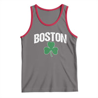 Boston Tank Top St Patricks Day Irish Green Shamrock Massachusetts