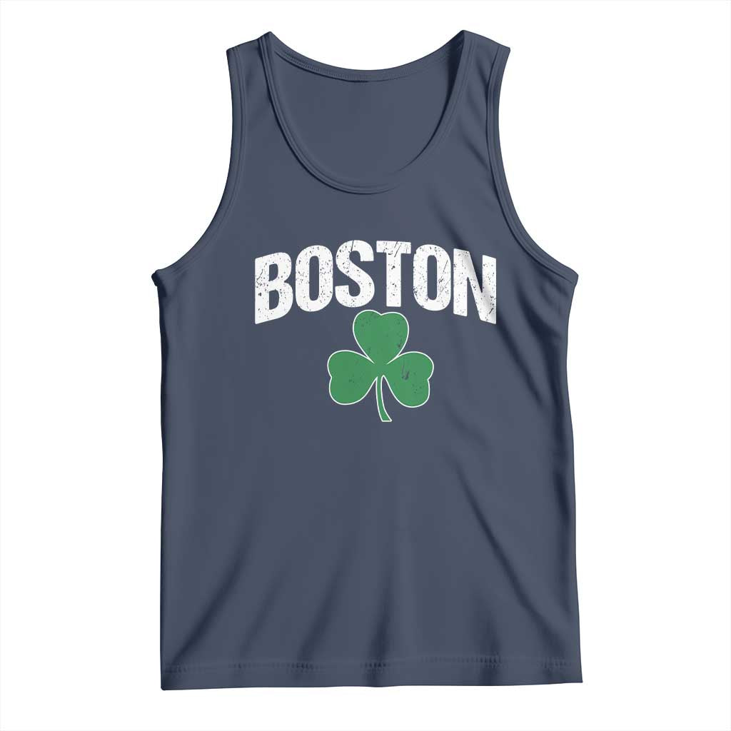 Boston Tank Top St Patricks Day Irish Green Shamrock Massachusetts