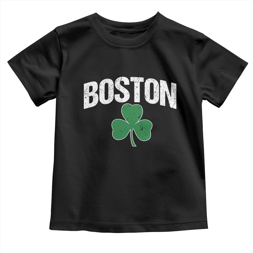 Boston Toddler T Shirt St Patricks Day Irish Green Shamrock Massachusetts