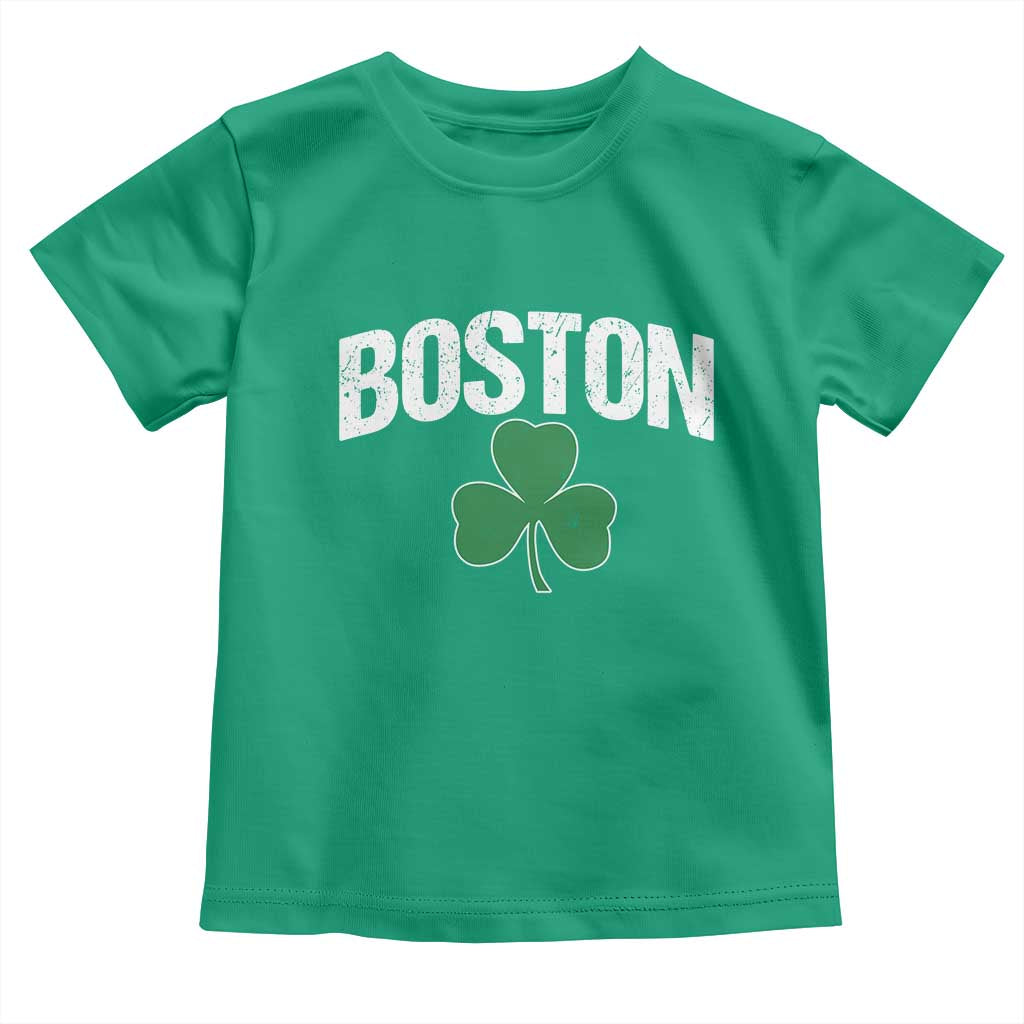 Boston Toddler T Shirt St Patricks Day Irish Green Shamrock Massachusetts