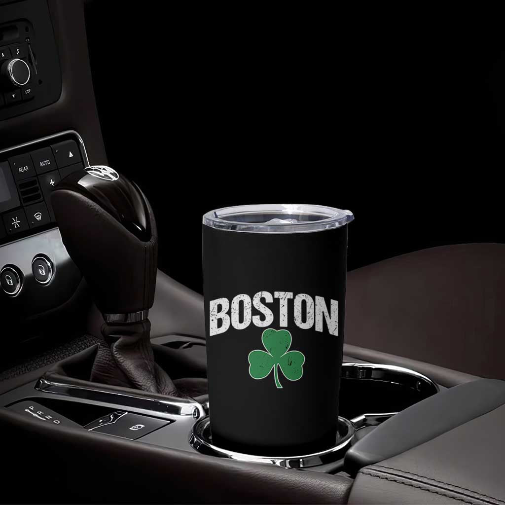 Boston Tumbler Cup St Patricks Day Irish Green Shamrock Massachusetts