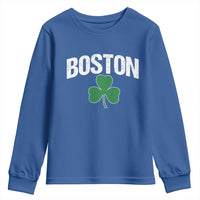 Boston Youth Sweatshirt St Patricks Day Irish Green Shamrock Massachusetts