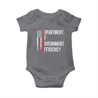 DOGE Department Of Government Efficiency Baby Onesie D.O.G.E. Partiotic US Flag