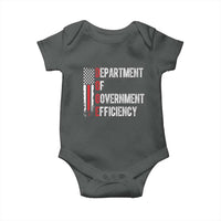 DOGE Department Of Government Efficiency Baby Onesie D.O.G.E. Partiotic US Flag