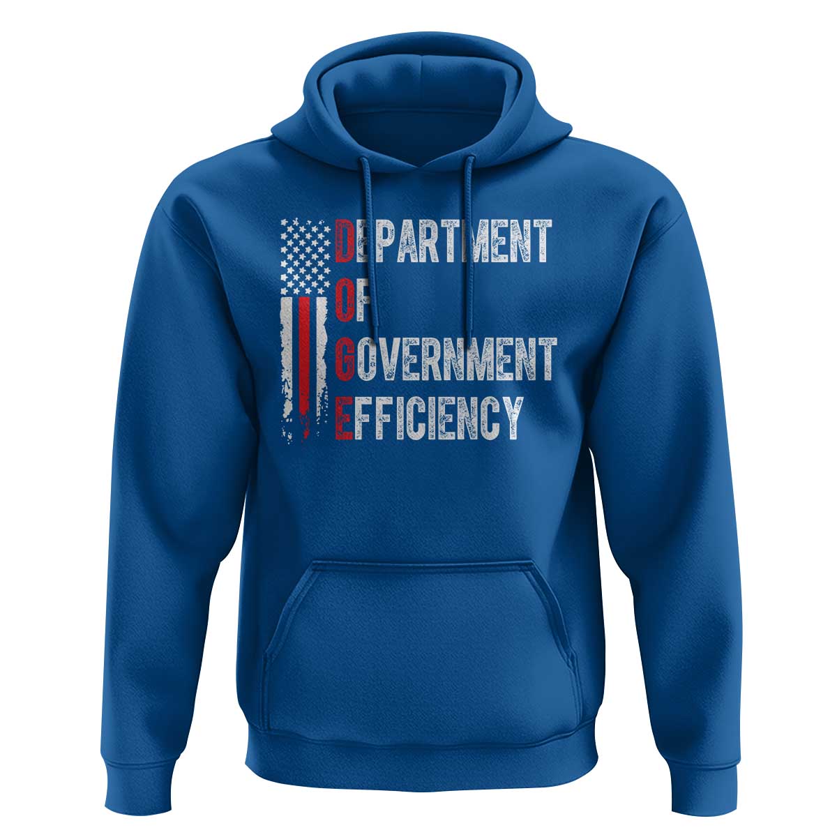 DOGE Department Of Government Efficiency Hoodie D.O.G.E. Partiotic US Flag