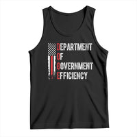 DOGE Department Of Government Efficiency Tank Top D.O.G.E. Partiotic US Flag