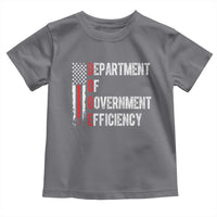 DOGE Department Of Government Efficiency Toddler T Shirt D.O.G.E. Partiotic US Flag