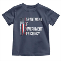 DOGE Department Of Government Efficiency Toddler T Shirt D.O.G.E. Partiotic US Flag