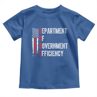 DOGE Department Of Government Efficiency Toddler T Shirt D.O.G.E. Partiotic US Flag