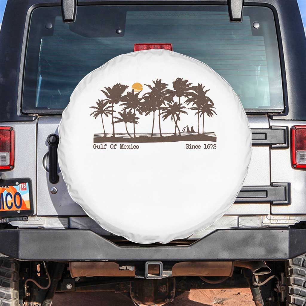 Gulf of Mexico Spare Tire Cover Since 1672 Vintage 70s Retro Vintage
