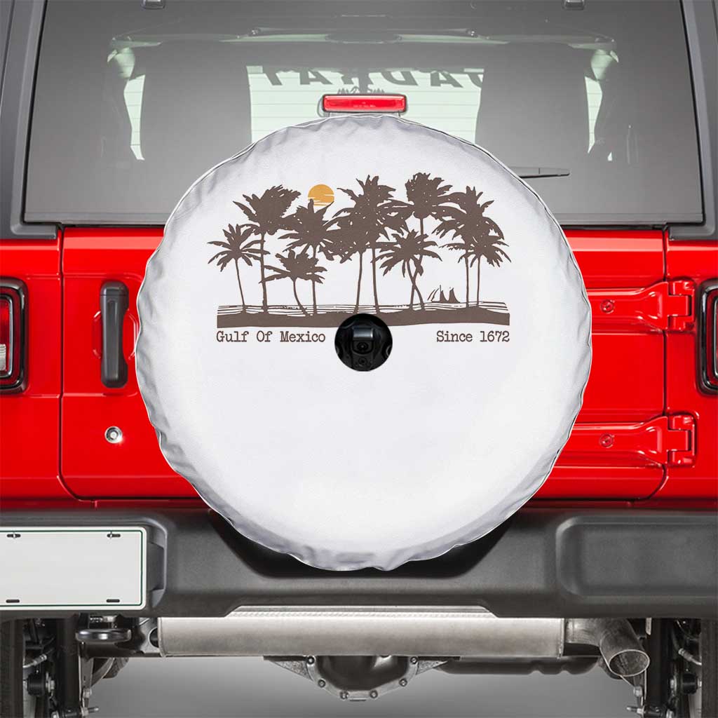 Gulf of Mexico Spare Tire Cover Since 1672 Vintage 70s Retro Vintage