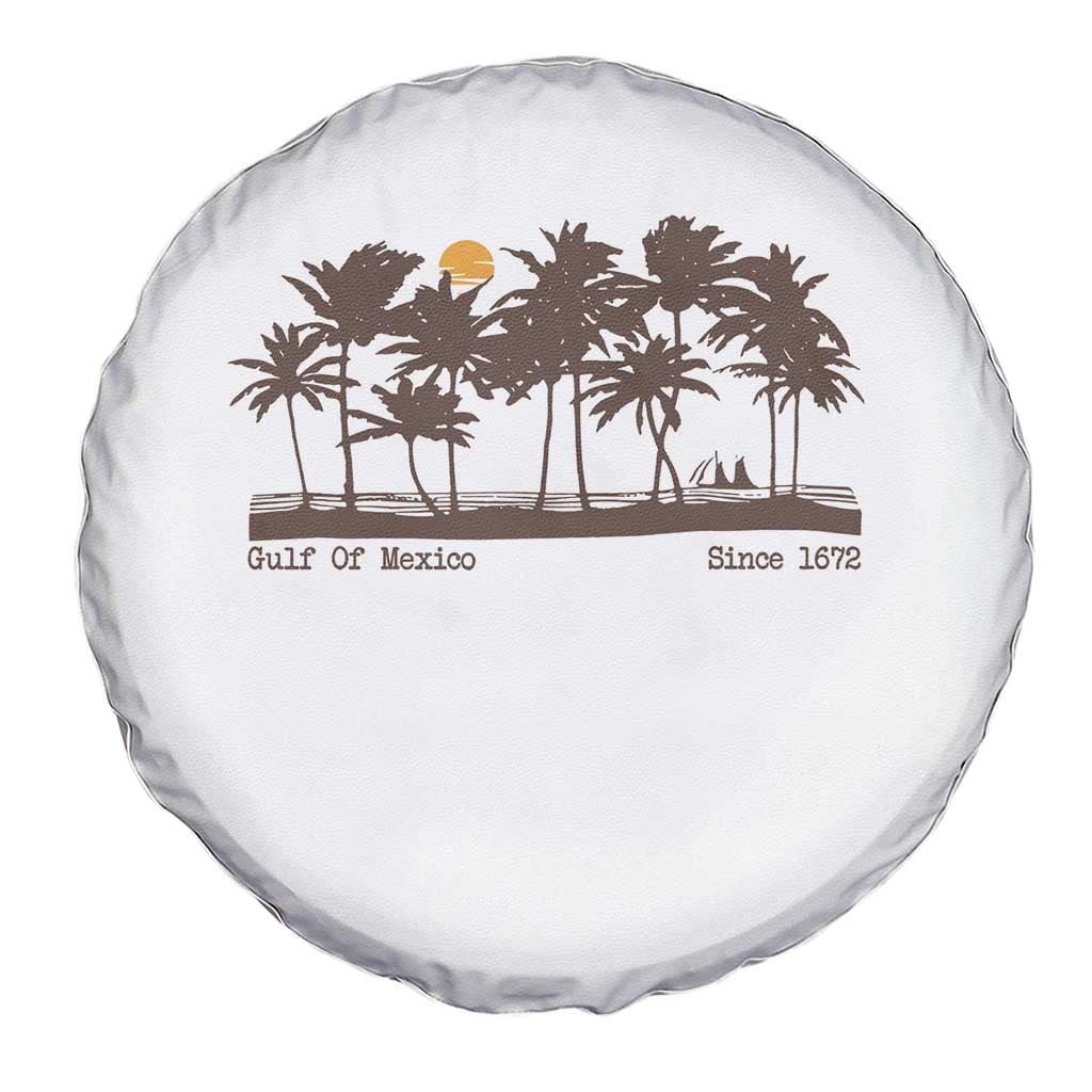 Gulf of Mexico Spare Tire Cover Since 1672 Vintage 70s Retro Vintage