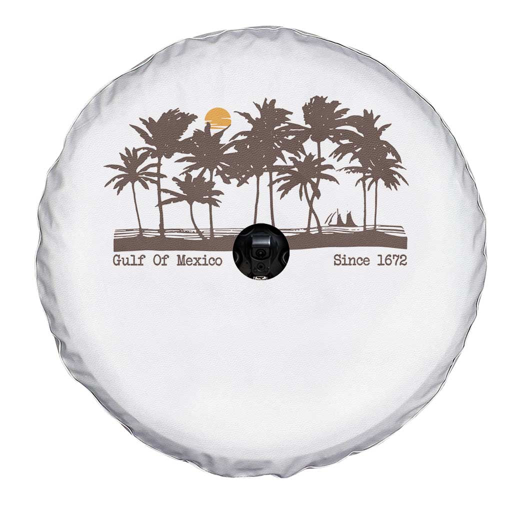 Gulf of Mexico Spare Tire Cover Since 1672 Vintage 70s Retro Vintage