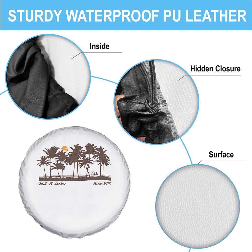 Gulf of Mexico Spare Tire Cover Since 1672 Vintage 70s Retro Vintage