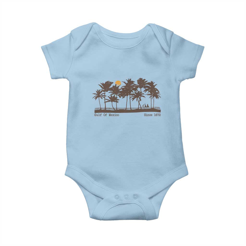 Gulf of Mexico Baby Onesie Since 1672 Vintage 70s Retro Vintage