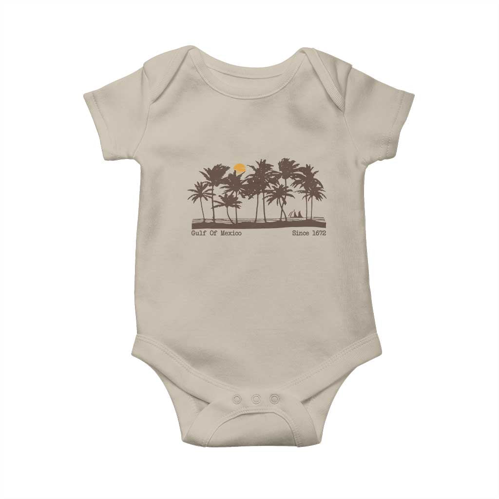 Gulf of Mexico Baby Onesie Since 1672 Vintage 70s Retro Vintage