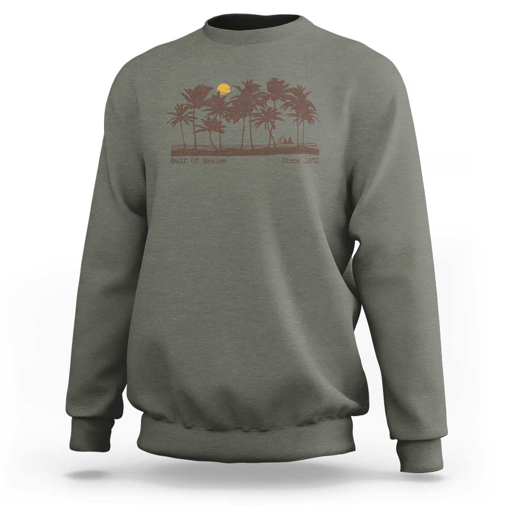 Gulf of Mexico Sweatshirt Since 1672 Vintage 70s Retro Vintage