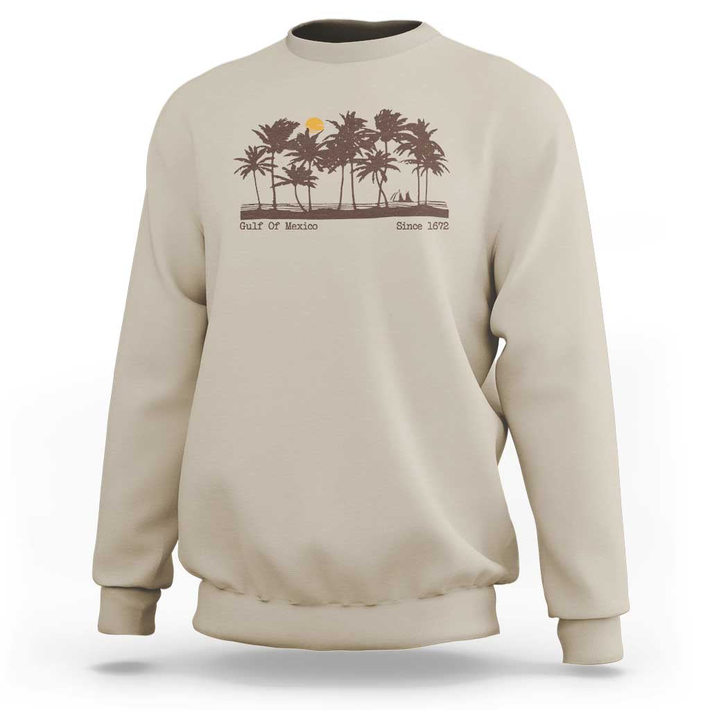 Gulf of Mexico Sweatshirt Since 1672 Vintage 70s Retro Vintage