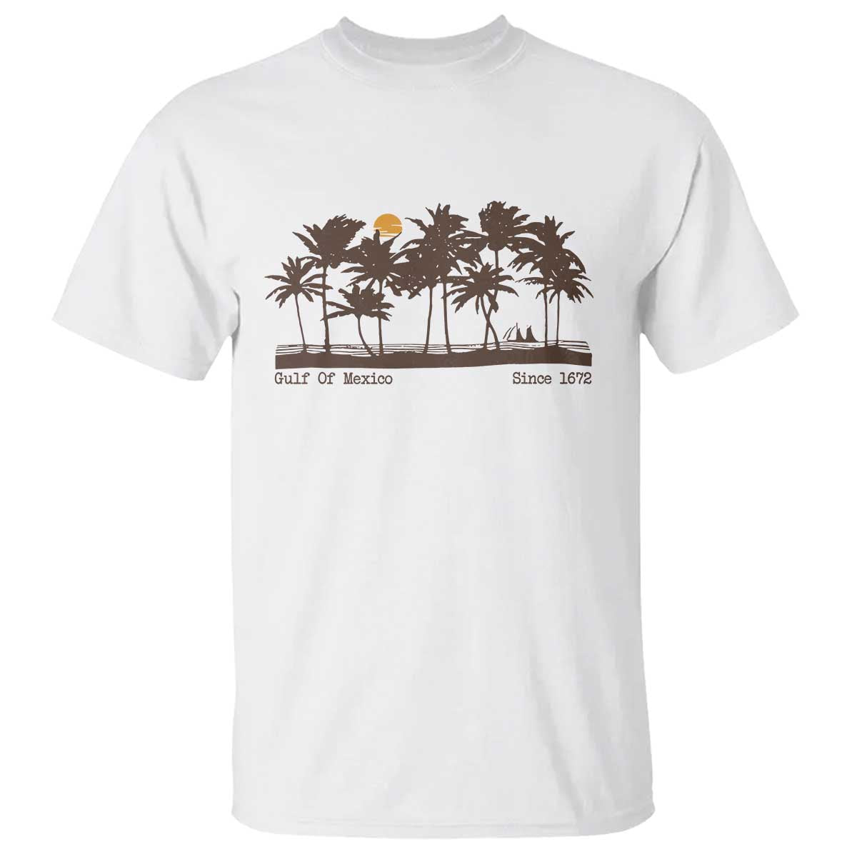 Gulf of Mexico T Shirt Since 1672 Vintage 70s Retro Vintage