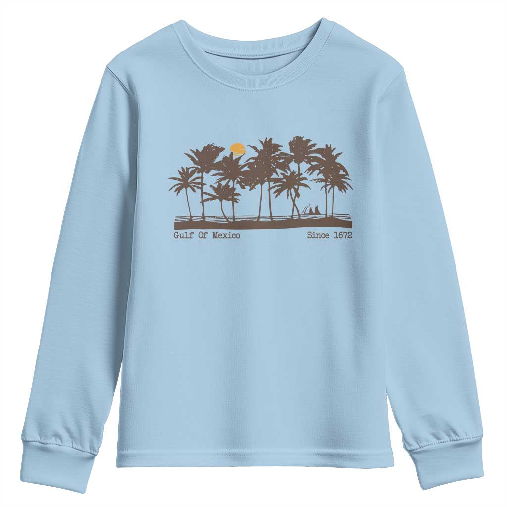 Gulf of Mexico Youth Sweatshirt Since 1672 Vintage 70s Retro Vintage