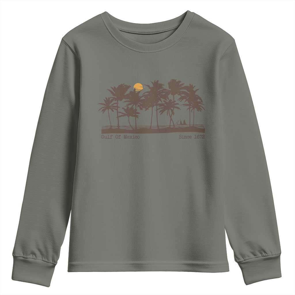 Gulf of Mexico Youth Sweatshirt Since 1672 Vintage 70s Retro Vintage