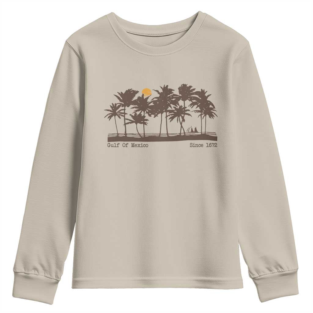 Gulf of Mexico Youth Sweatshirt Since 1672 Vintage 70s Retro Vintage