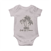 Gulf of Mexico Baby Onesie 1672 Retro Beach Vibe Palm Trees