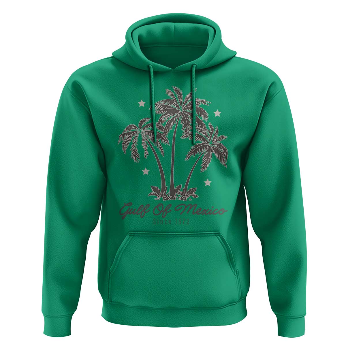 Gulf of Mexico Hoodie 1672 Retro Beach Vibe Palm Trees