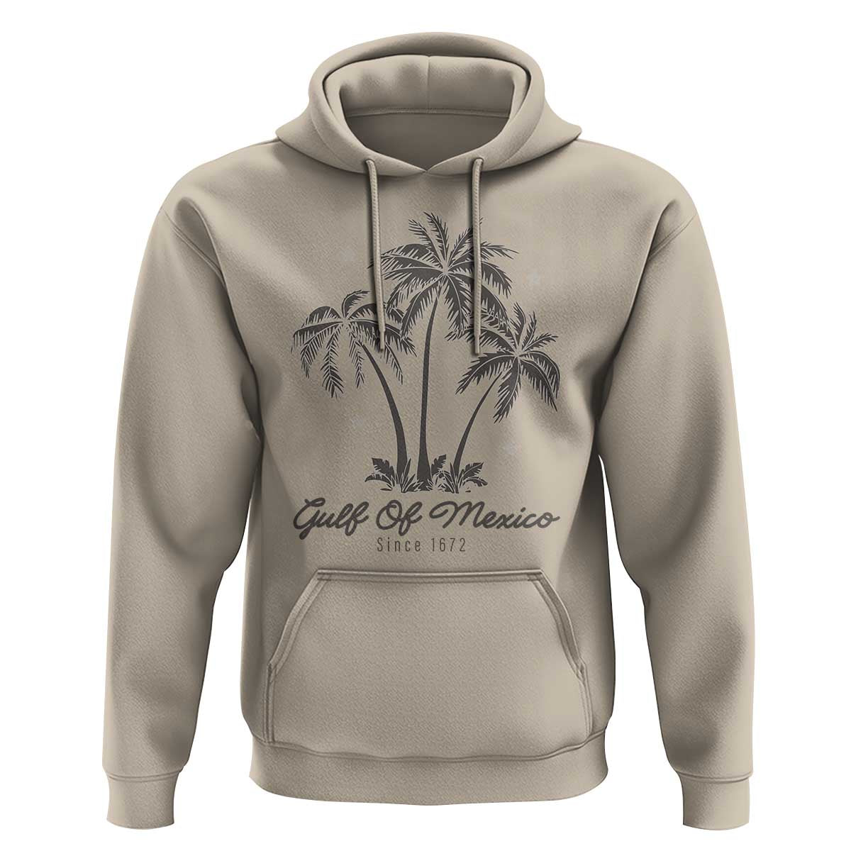Gulf of Mexico Hoodie 1672 Retro Beach Vibe Palm Trees