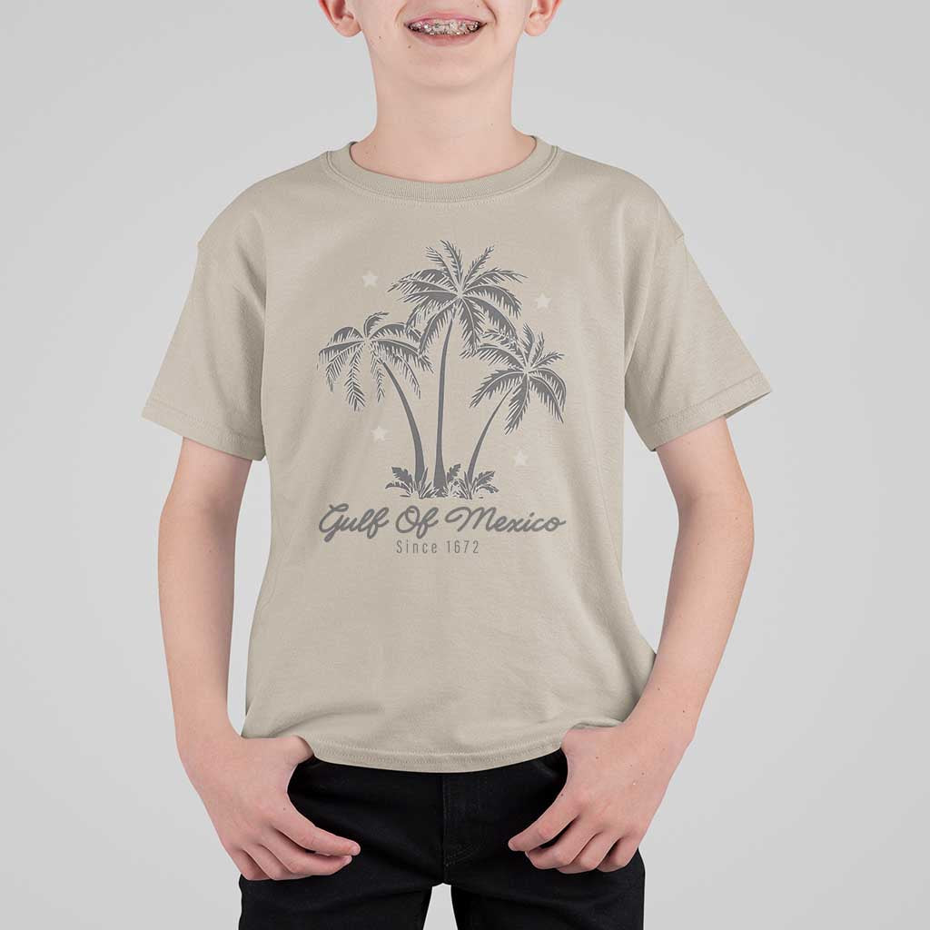 Gulf of Mexico T Shirt For Kid 1672 Retro Beach Vibe Palm Trees