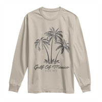 Gulf of Mexico Long Sleeve Shirt 1672 Retro Beach Vibe Palm Trees