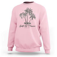 Gulf of Mexico Sweatshirt 1672 Retro Beach Vibe Palm Trees