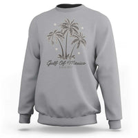 Gulf of Mexico Sweatshirt 1672 Retro Beach Vibe Palm Trees